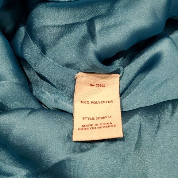 Chelsea & Violet Sherwood Forest Green Paisley Long Sleeve Dress Sz S New - Picture 12 of 13